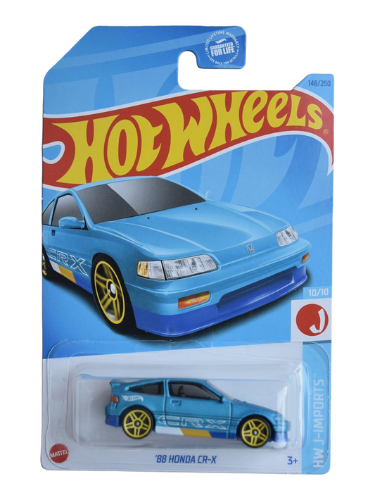 Hotwheels 88 Honda CR-X Imported Mainline 1:64 Scale HKK68-N7C5