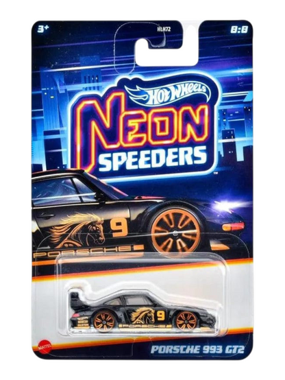 Hot Wheels Neon Speeders Porsche 993 GT2 Mainline Imported 1/64