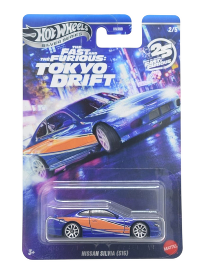 HotWheels silver Series the fast and the furious Tokyo drift set of 5 1:64 Scale Imported Mainline Card Art