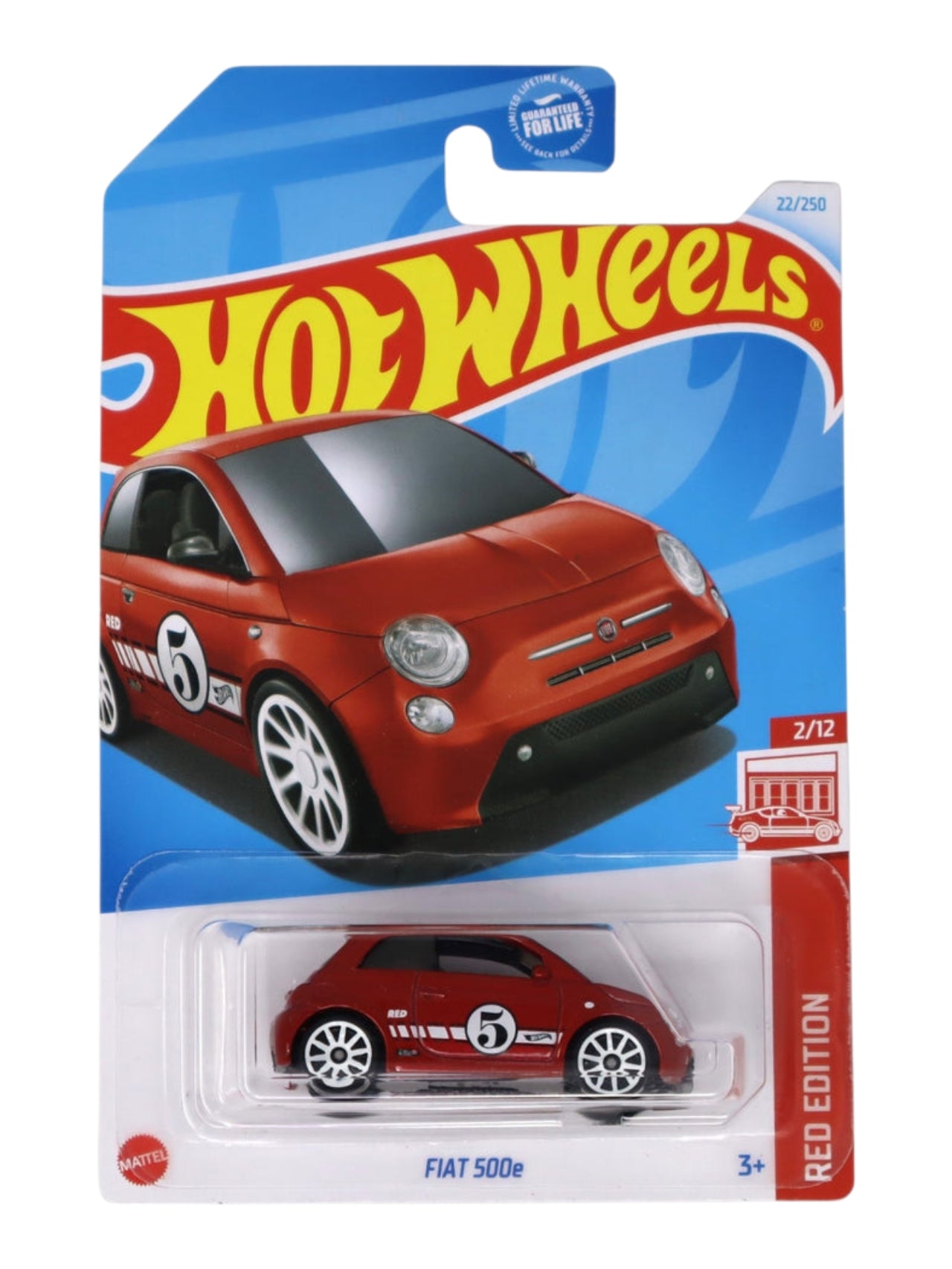 Hotwheels 'Fiat 500e' (Red Edition) Imported Mainline 1:64 Scale