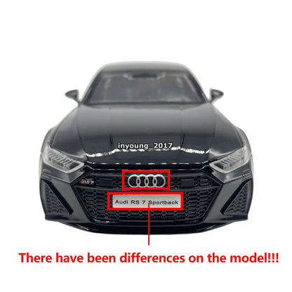 XINHAODI HCM "Audi R S7" Flash Edition(Black And Grey) Imported 1:24 Scale die-cast Model