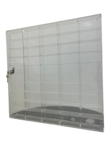 Acrylic Case For Storage holds 50 Cars  Locking System (Cars not Included)