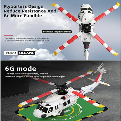 Aircraft UH-60L Black Hawk K270 Rescue Helicopter ( RC ) 2.4GHz remote control automatic height stabilization Rechargeable Battery USB Charging Cable 1:32 Scale ( K270 )