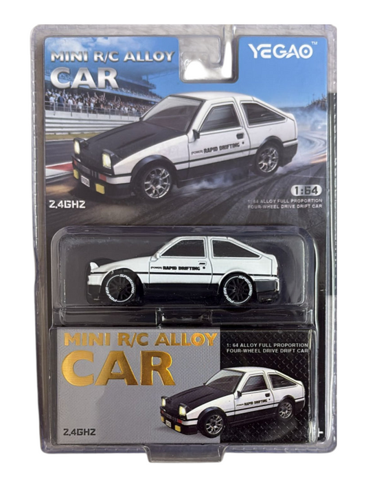 Yegao Mini RC Car 2.4GHZ Imported 1:64 Scale Alloy Full Proportion Four-wheel Drive Drift Remote control Car