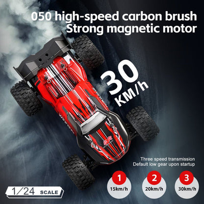 EXR Winning RC Car Power- Rallying, Rear - Wheel 2.4 GHz High-performance brushed motor Top speed up to 30KM/H Rechargeable battery system 1:24 Scale Red / Blue Diecast Model Remote control Car