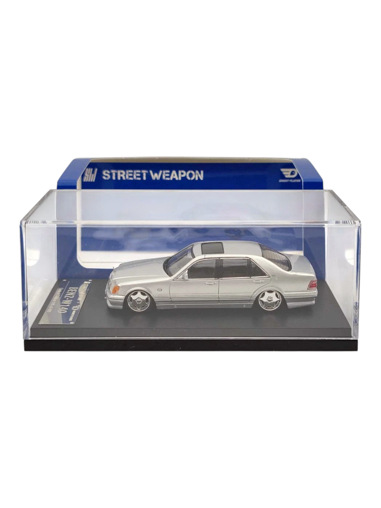 Street Weapon Mercedes-Benz W140 Premium Diecast 1:64 Scale (With Acrylic Case)