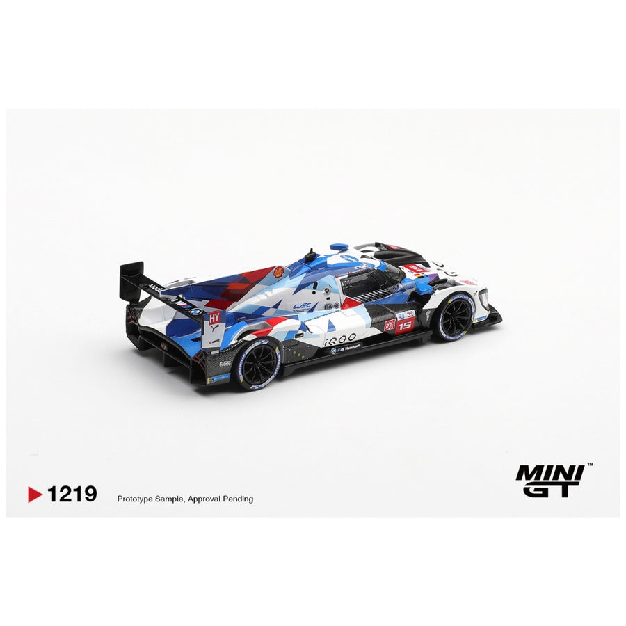 Mini GT No.1219: BMW M Hybrid V8 Hypercar #15 BMW M TEAM WRT 2024 Le Mans 24 Hrs 1:64 Scale Diecast Model Blister/Box