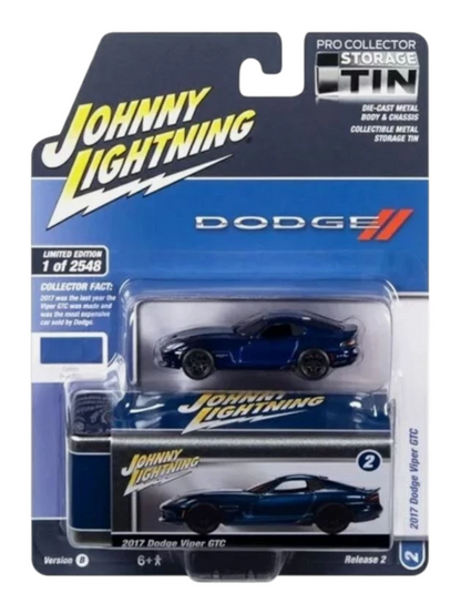 JOHNNY LIGHTNING - DODGE 2017 Dodge Viper GTC Blue from the Imported 1:64 Scale