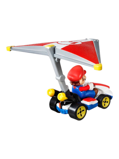 HotWheels Mario Mariokart Standard Kart + Super Glider Imported Mainline 1:64 Scale