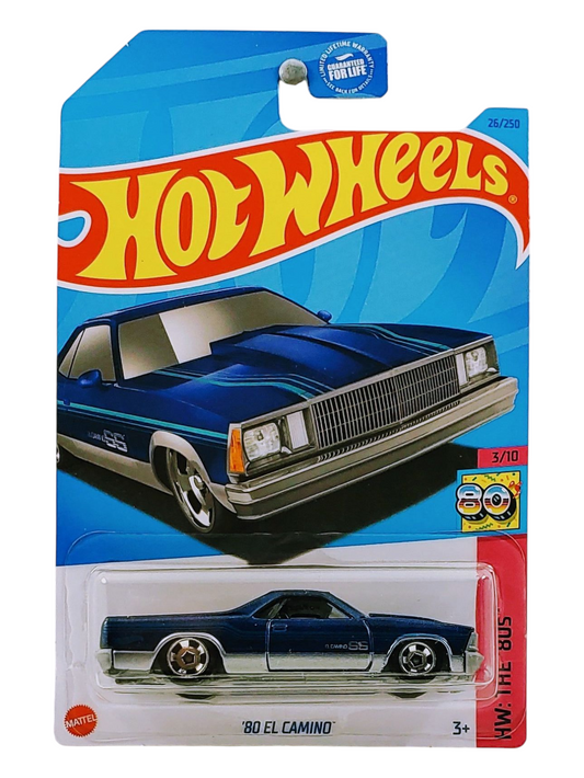 HotWheels 80 EL Camino Imported Mainline 1:64 Scale (Creased Card)