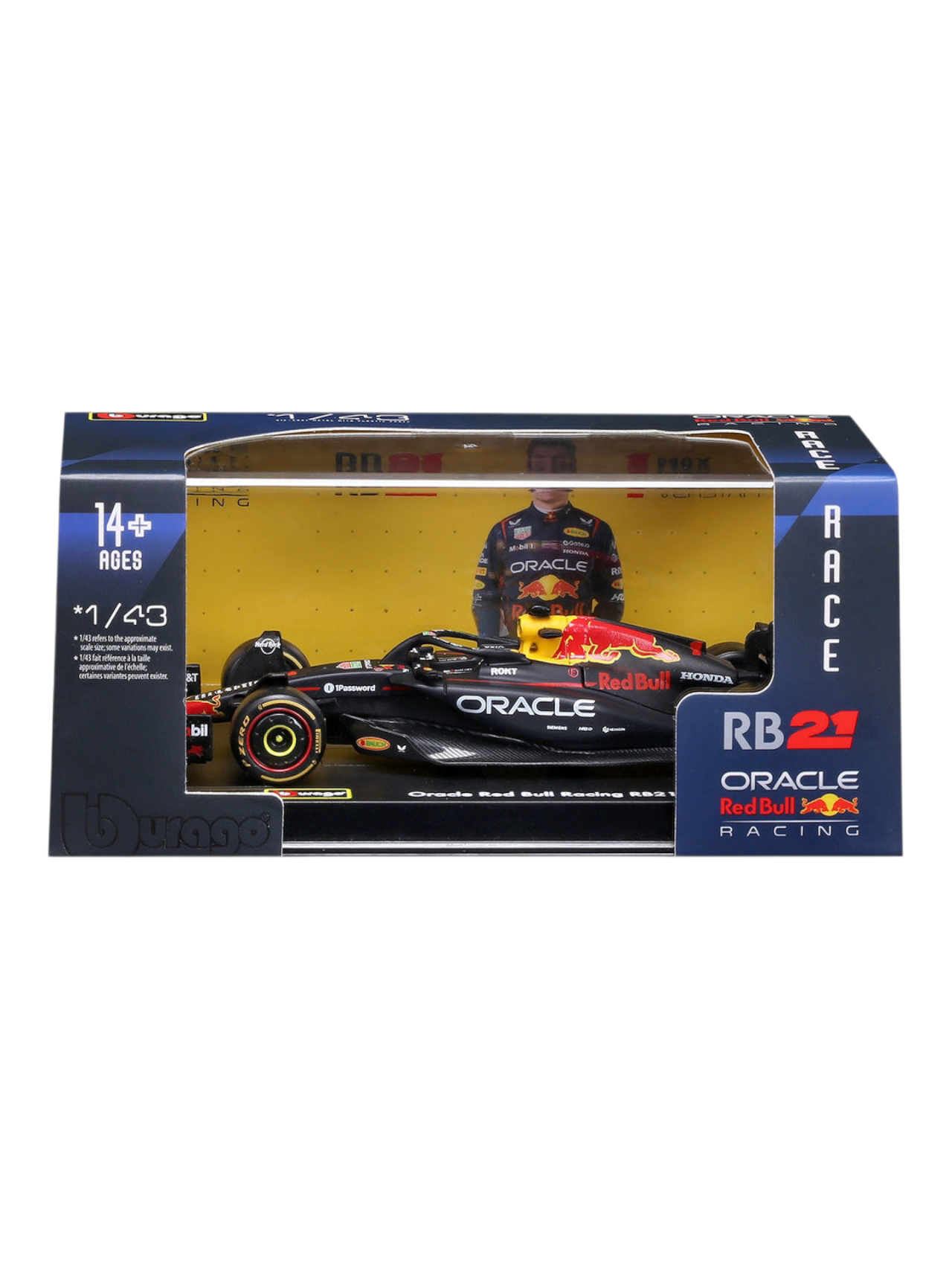 Bburago 2025 formula 1 ( f1 ) oracle red bull racing rb21 1:43 Scale #18-38233v