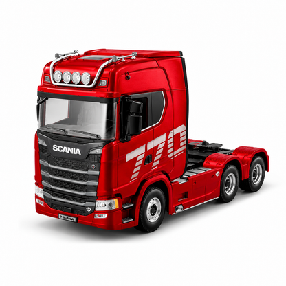 Huina Toys 1501 + 1502 1:18 Scale Scania 770 S V8 RC Tractor Truck | 19CH 2.4GHz RTR with LED Lights Remote Control Truck