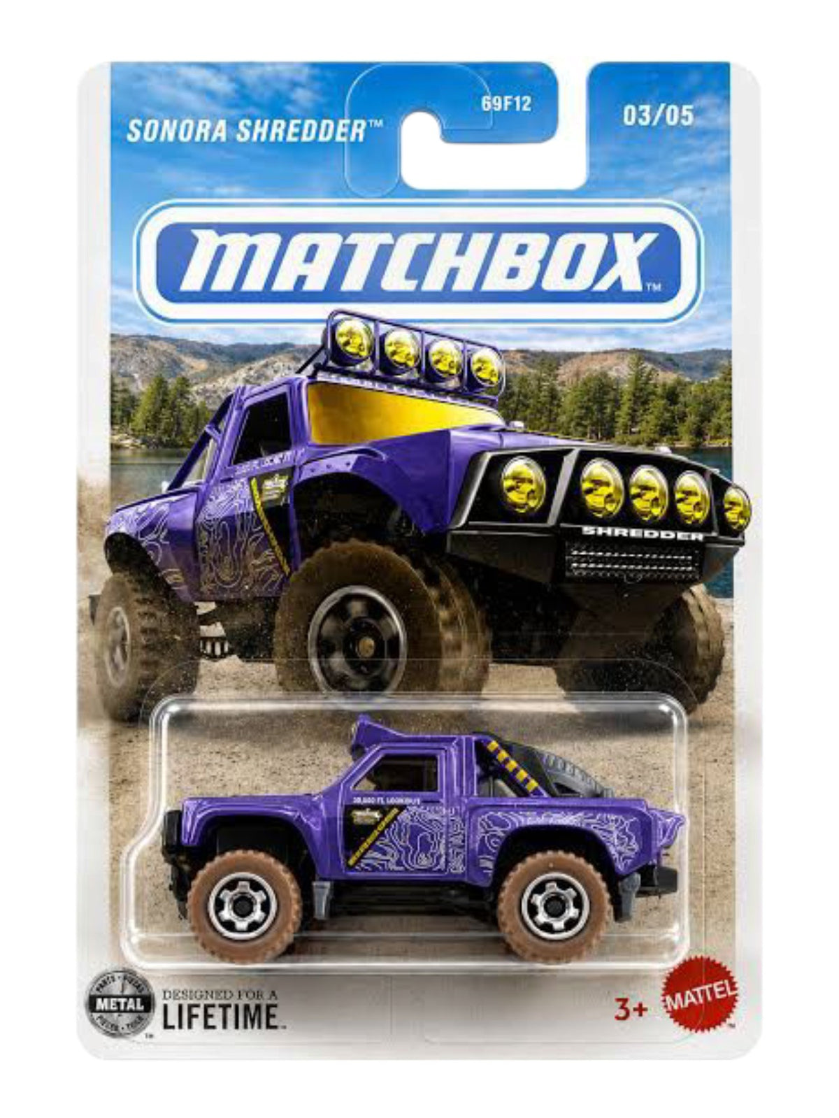Matchbox Sonora Shredder Imported Mainline Card Art 1:64 Scale