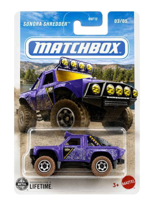 Matchbox Sonora Shredder Imported Mainline Card Art 1:64 Scale