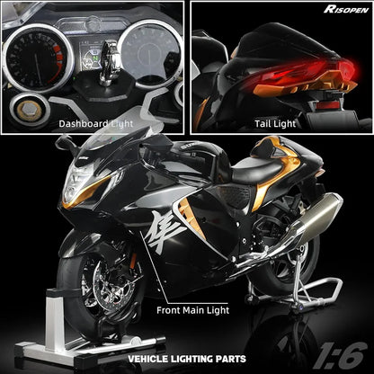 Suzuki Hayabusa Superbike Collectible Model – Black & Gold edition 1:6 scale