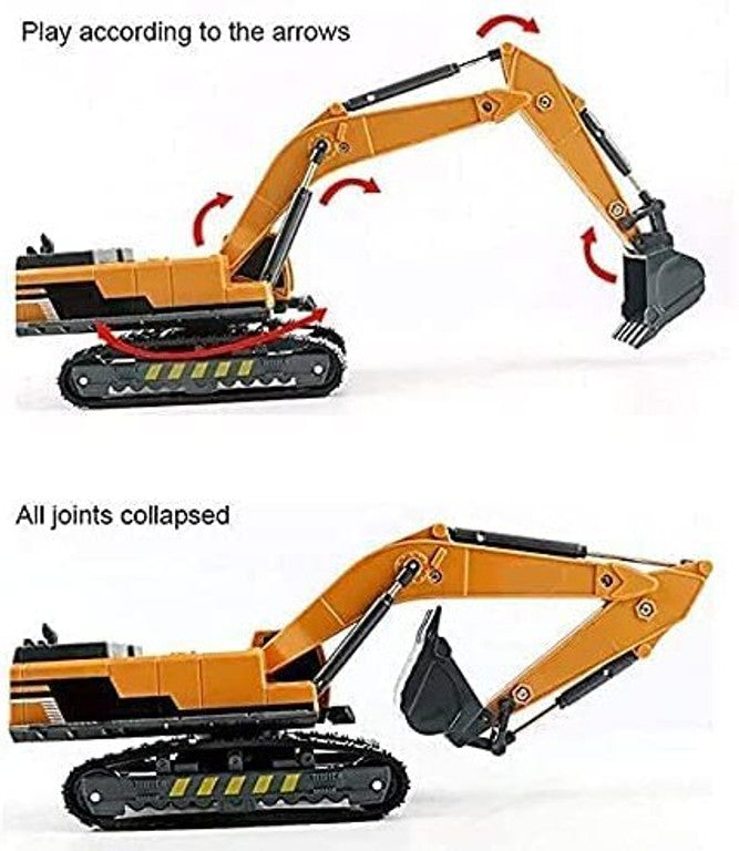 Engineering Remote Control Excavator toy (RC) Realistic Alloy 1:64 Scale
