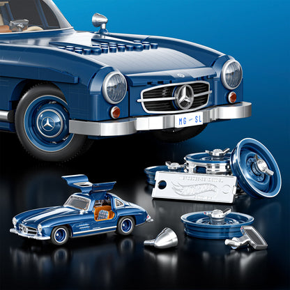 Mattel Brick Shop HotWheels Mercedes-Benz 300 SL Building Set 1:12 Scale