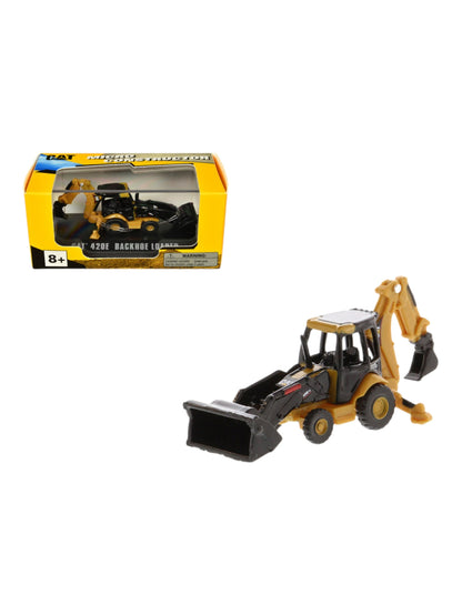 CAT 420E Backhoe Loader Micro Constructor Die-Cast Model 1:86 Scale Construction Vehicle | Collector Edition
