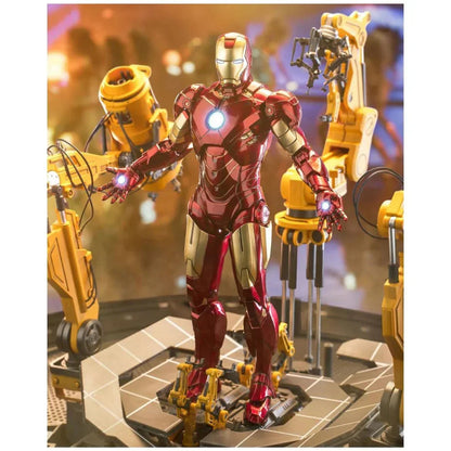 Marvel Studios The Avengers : The infinity Saga iron Man Mark 4 MK04 1:10 Scale Collection Suit-up Gantry Figure by ZD Toys