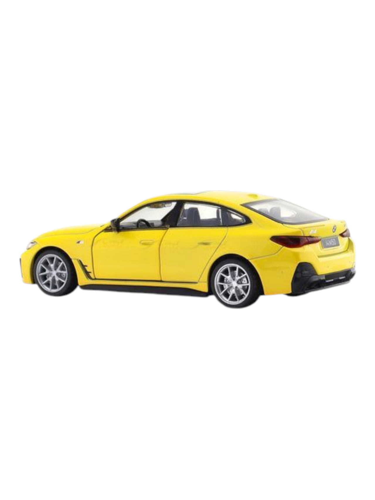 CCA BMW i4 M50 Yellow 1:32 licensed pullback diecast Scale Model car