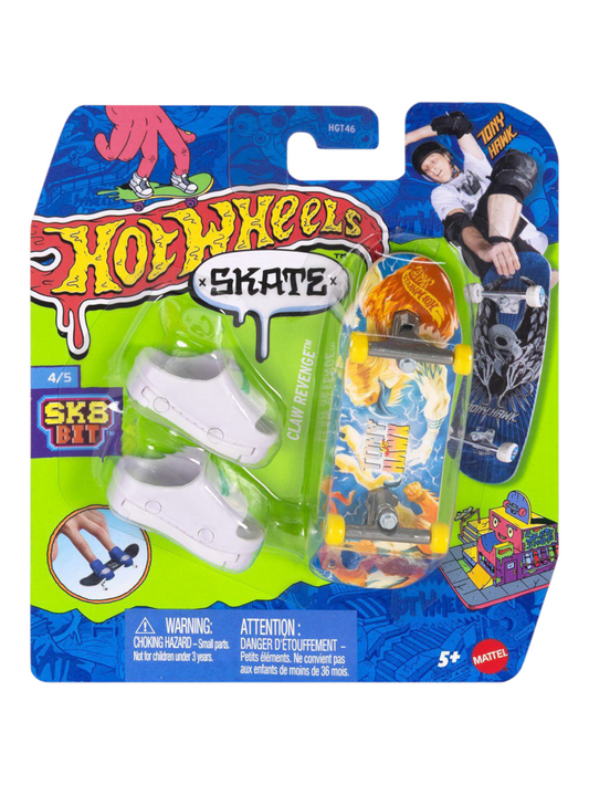 HotWheels Skate Tony Hawk Claw Revenge Fingerboard and Skate Shoes