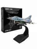 Amer Com Mirage 2000 Fighter Jet Model 1:100 Scale Die-Cast Military Aircraft with Display Stand | French Air Force Dassault Mirage 2000 Collectible Plane Model