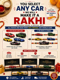 Hotwheels Original Car Rakhi – Choose Any Car & Get It Customized as a Rakhi | Raksha Bandhan Gift for Brother