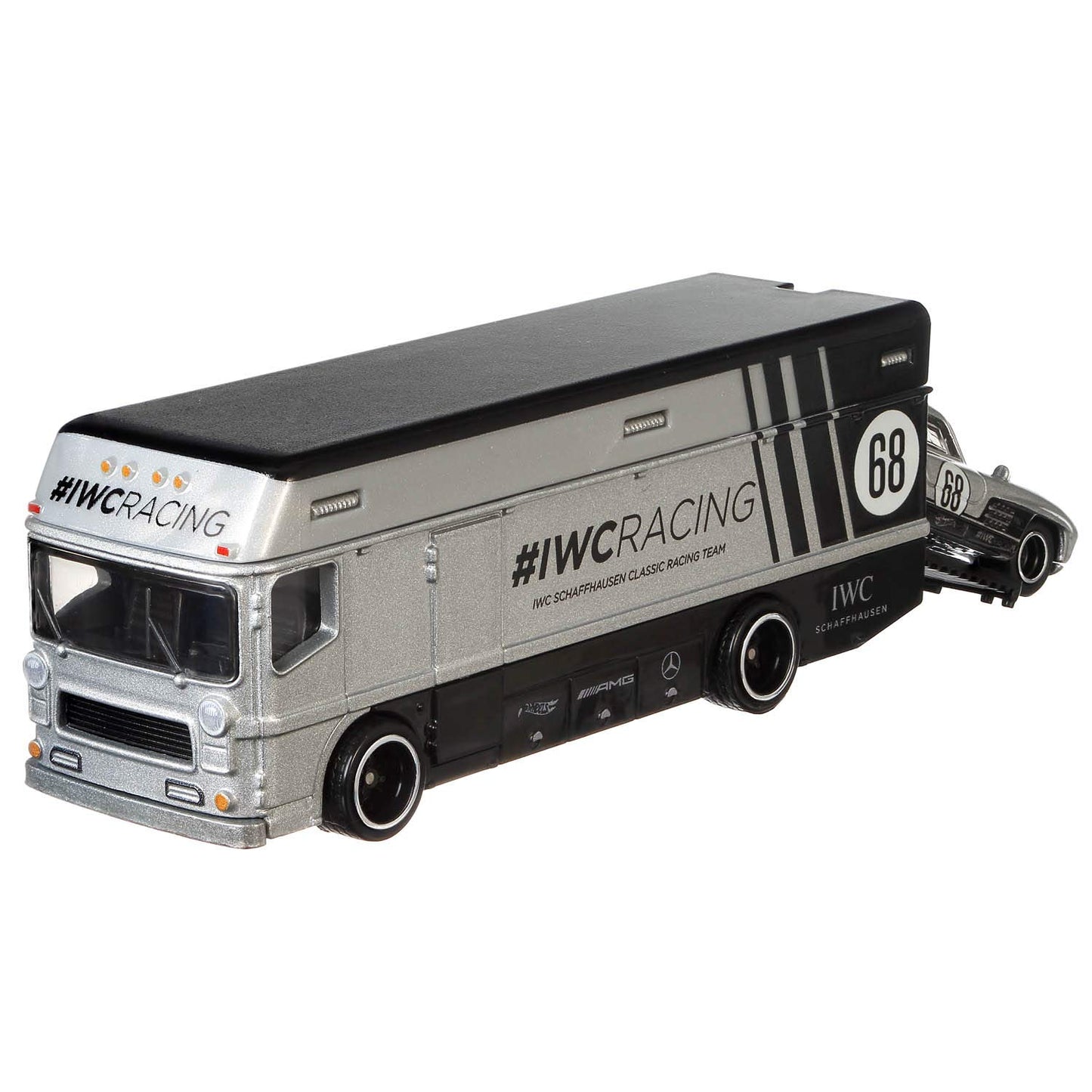 Hotwheels carr Culture Mercedes Benz 300 sl euro hauler imported team transport 1:64 Scale