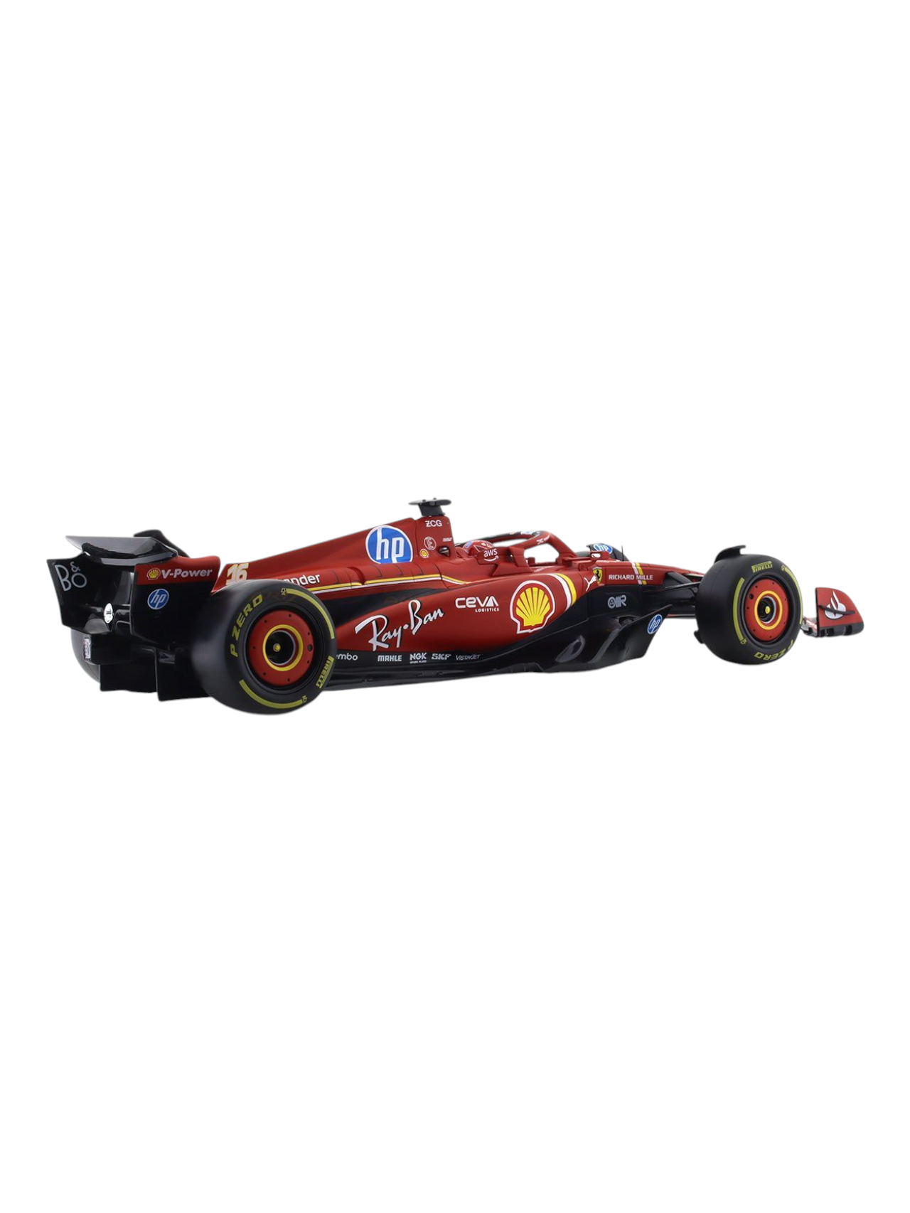 Bburago Formula 1 (F1) Ferrari SF-24 No 16 Charles Leclerc 1:18 Scale Diecast