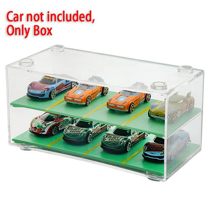 Storage box Transparent 2-Tier Premium Display Organizer with Modern Design