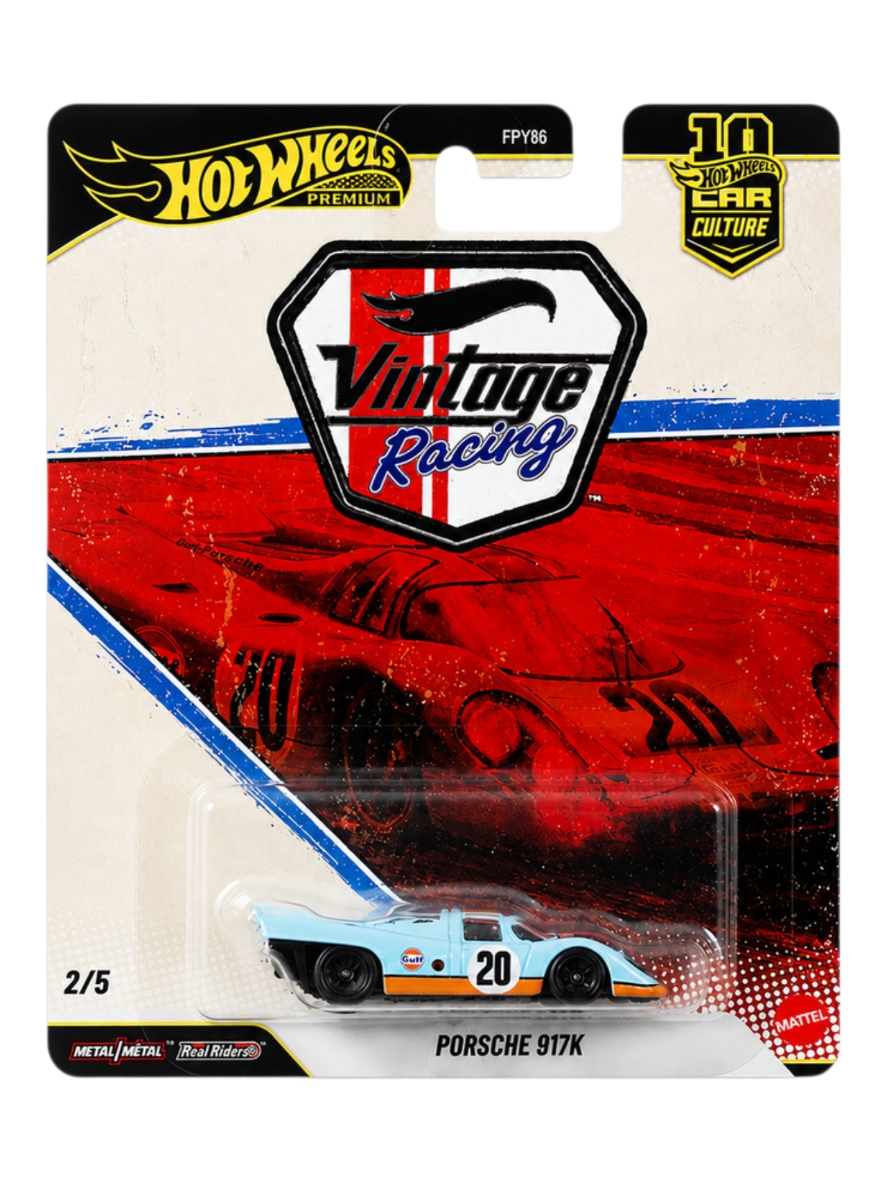 HotWheels Vintage Racing Car Culture 'Porsche 917K Imported Premium 1:64 Scale