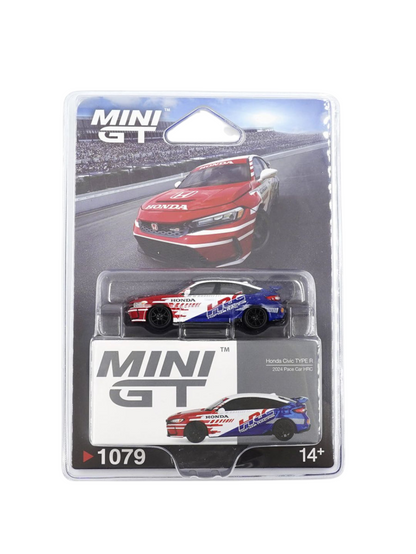Mini GT Honda Civic TYPE R 2024 Pace Car HRC Imported 1:64 Scale (code 1079)