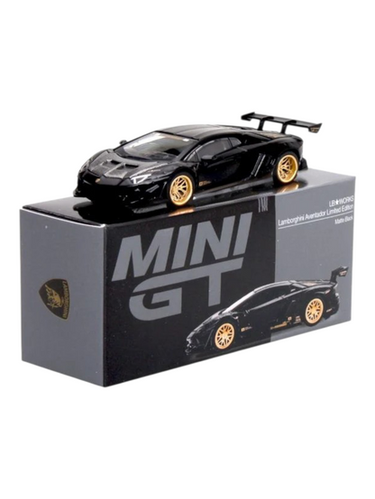 Mini GT Lamborghini Aventador Limited Edition Matte Black #1087 1:64 Scale