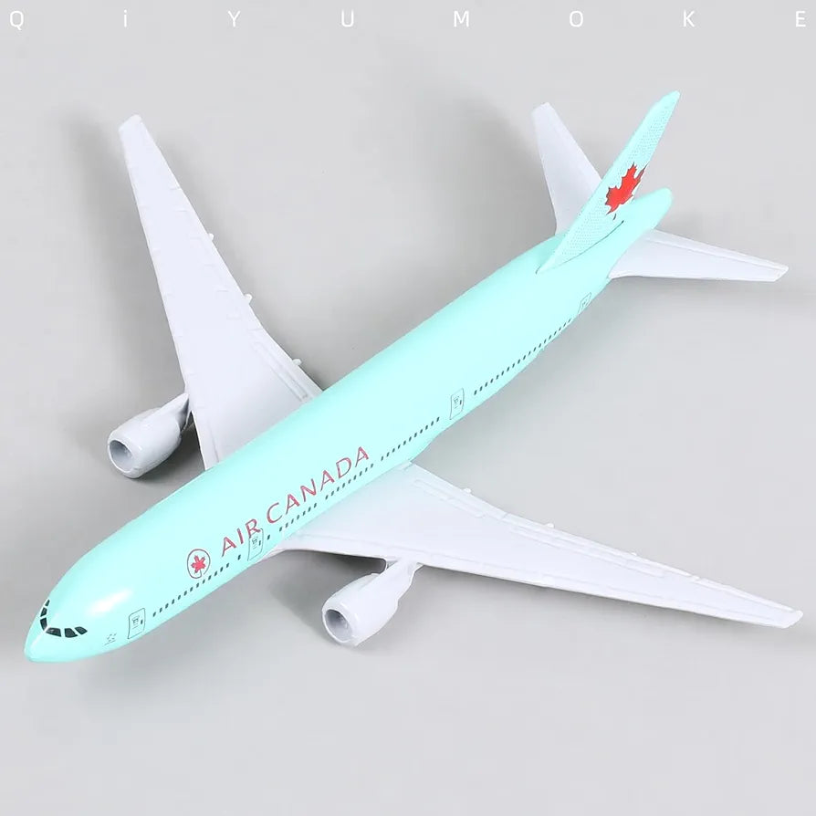 Aircraft Model Boeing 777 Air Canada Diecast Metal Airplane Model with Stand Airlines Model Plane Alloy Display Collectible Model 16cm (Code 135)