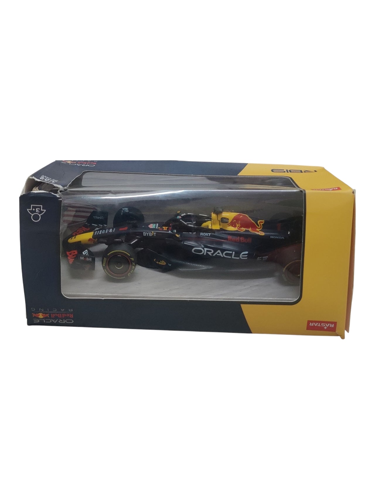Rastar RB19 Formula 1 (F1) Oracle Redbull Racing Die-Cast 1:32 Scale (box damage and f1 car little colour defect)
