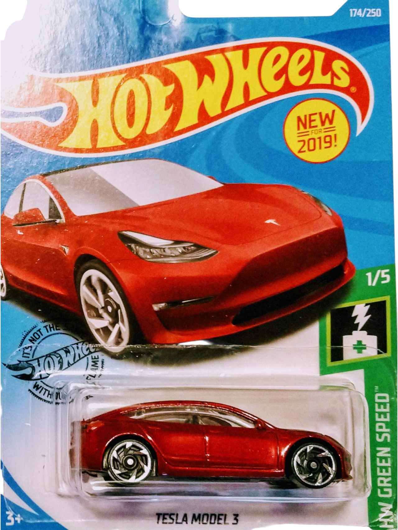 HotWheels Tesla Model 3 Imported Mainline 1:64 Scale
