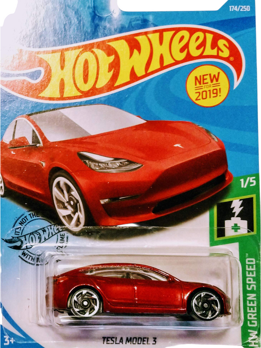 HotWheels Tesla Model 3 Imported Mainline 1:64 Scale
