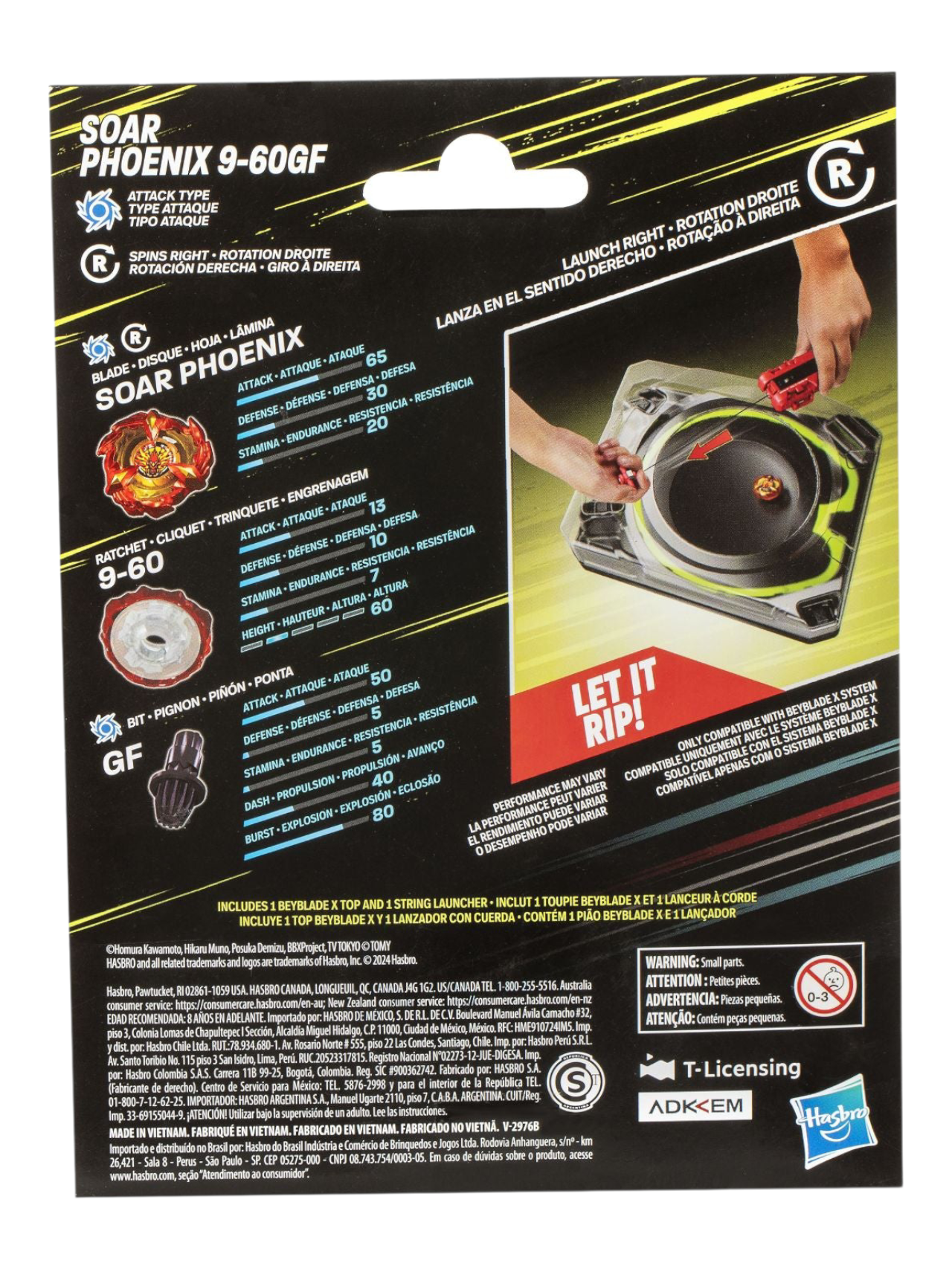 Takara Tomy Beyblade X Soar Phoenix 9-60GF Deluxe Line Starter Set