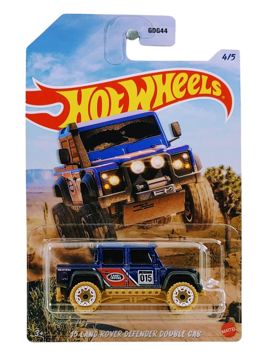 HotWheels 15 Land Rover Defender Double Cab Imported Mainline Card Art 1:64 Scale