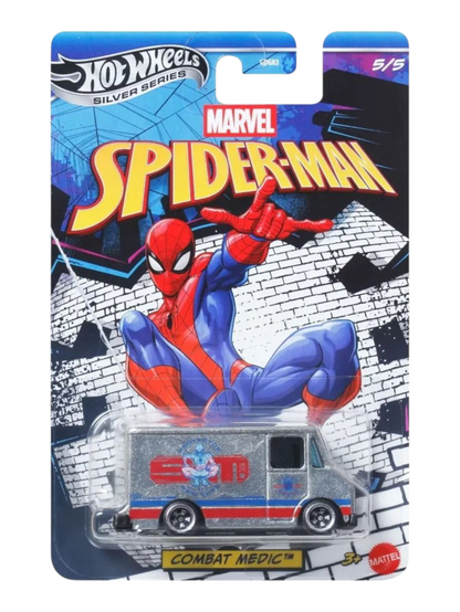 Hotwheels Spiderman Series Set of 5 cars Mainline 1:64 Scale (GDG83-952L)