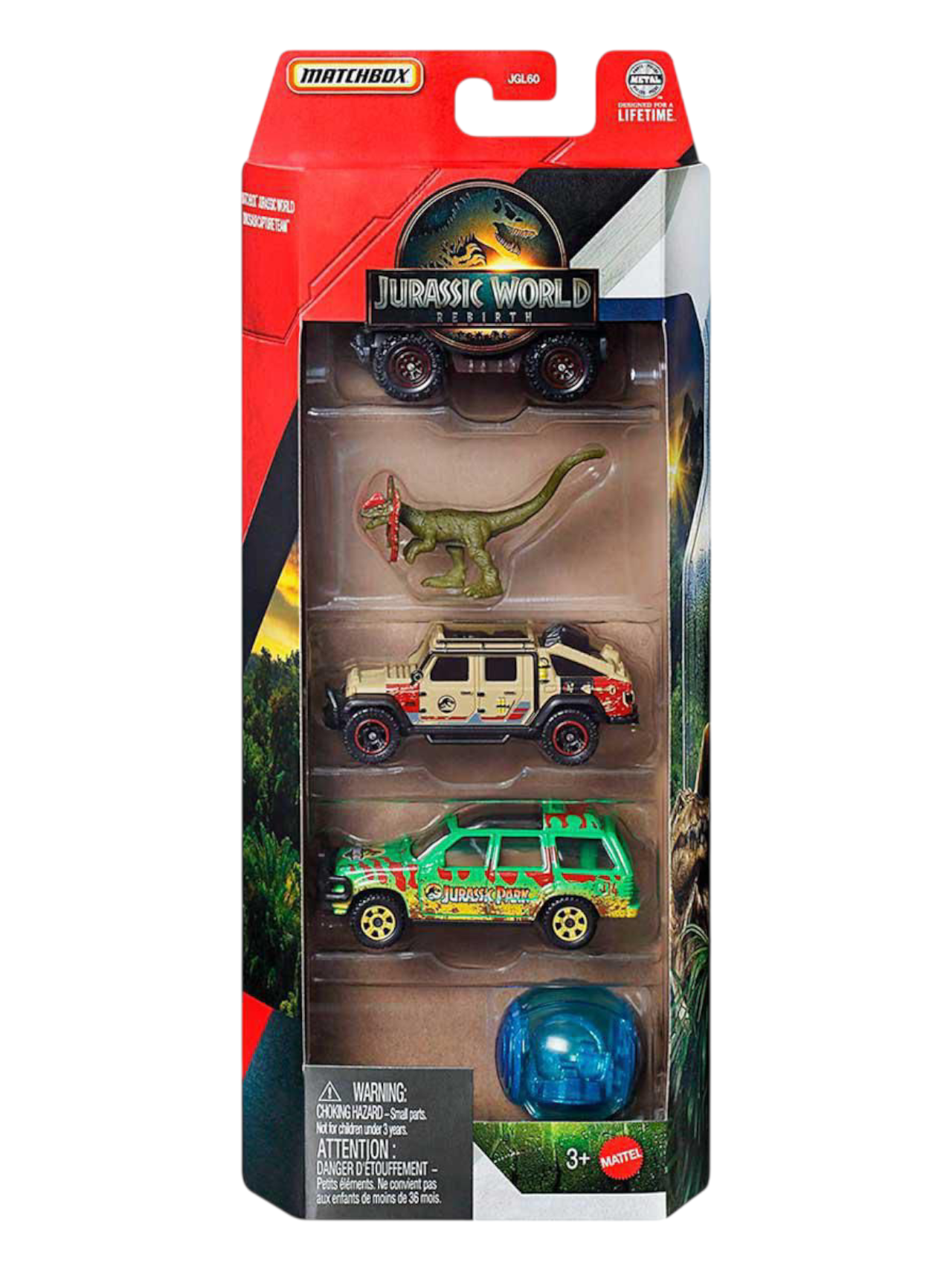 Matchbox Jurassic World Rebirth Adventure Seekers Pack of 5