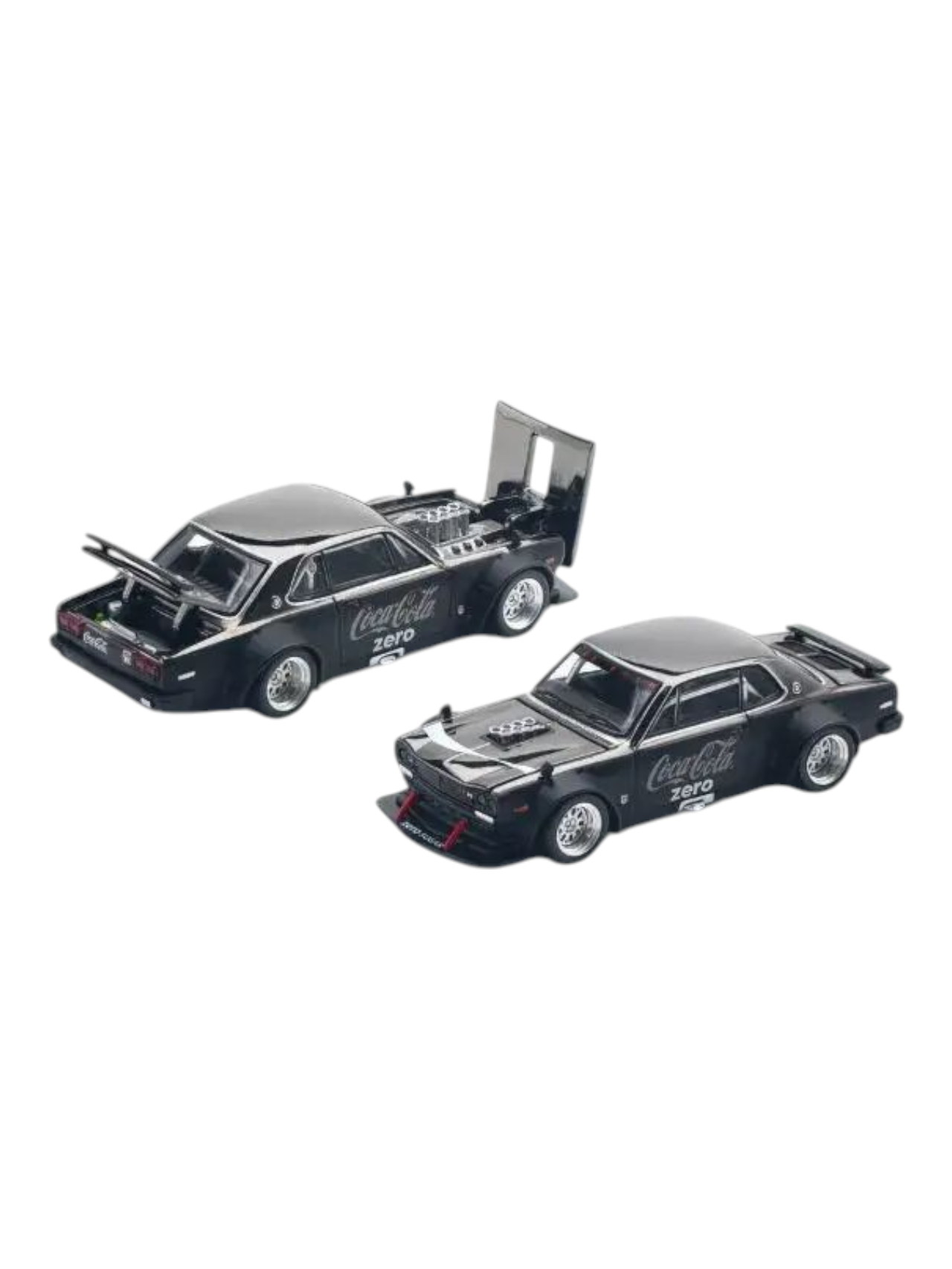 Pop Race PR64-144 Pop Race x Tiny Coca-Cola Skyline GT-R V8 Drift (Hakosuka) 1:64 Scale