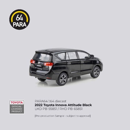 Para64 2022 Toyota Innova Attitude Black Global Exclusive Imported 1:64 Scale