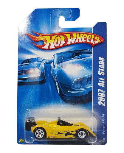 Hotwheels Ferrari 333 sp imported mainline card art 1:64 Scale