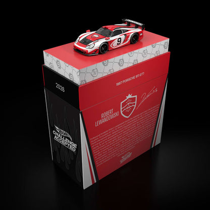 PRE-ORDER HotWheels RLC x Robert Lewandowski x 1997 Porsche 911 GT1 Diecast matel 1:64 Scale Eta - April 2027