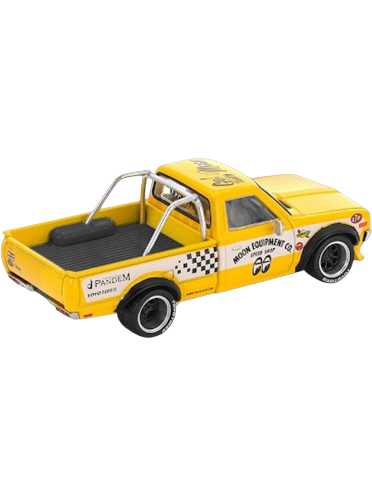 POP RACE Pandem Datsun 620 Pickup Yellow 1:64 Die-Cast Car Model | PR64-250