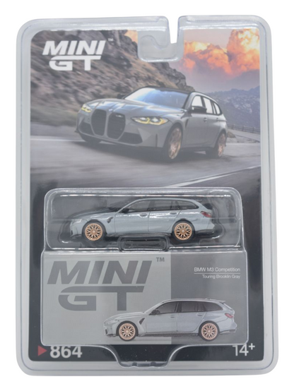 Mini GT BMW M3 Competition (Touring Brooklin Gray) Code-864 1:64 Scale