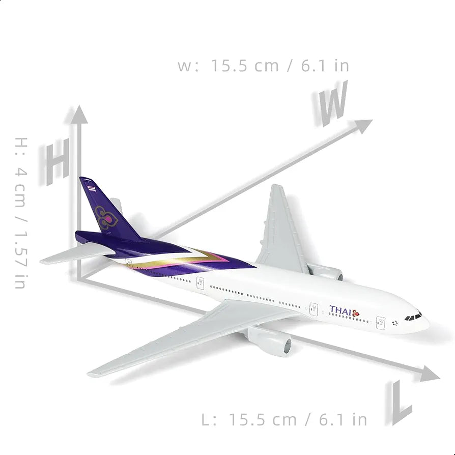 Aircraft Model AIRPLANE THAI AIRWAY AIRBUS Boeing 777 SCALE 16 CM (Code 142)