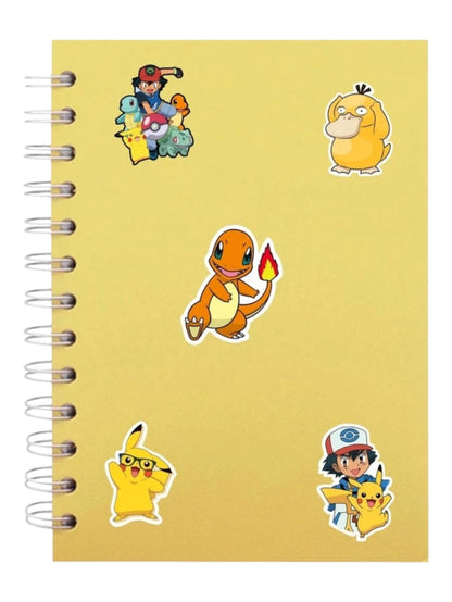 Pokémon Cartoon Sticker Pack for Phone, Laptop & Notebook | Self-Adhesive Vinyl Stickers | Pack of 50