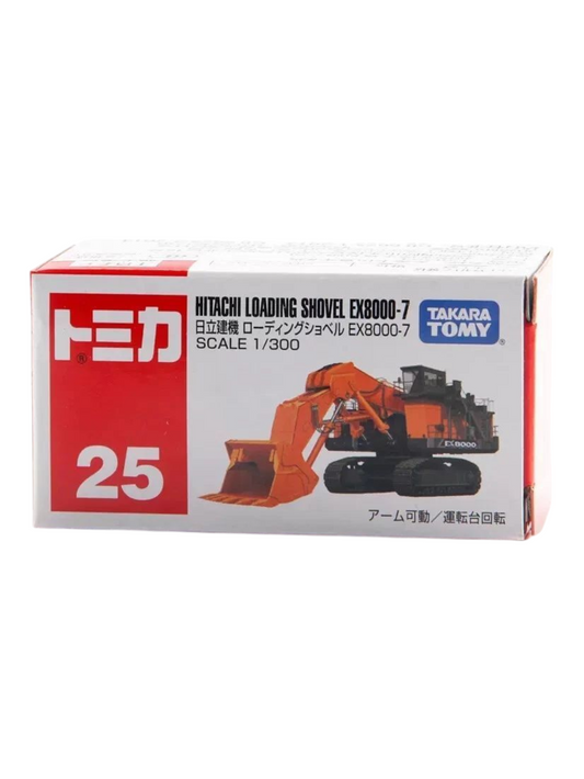 Tomica Hitachi Construction Machinery Loading Shovel EX8000-7 1:300 Scale